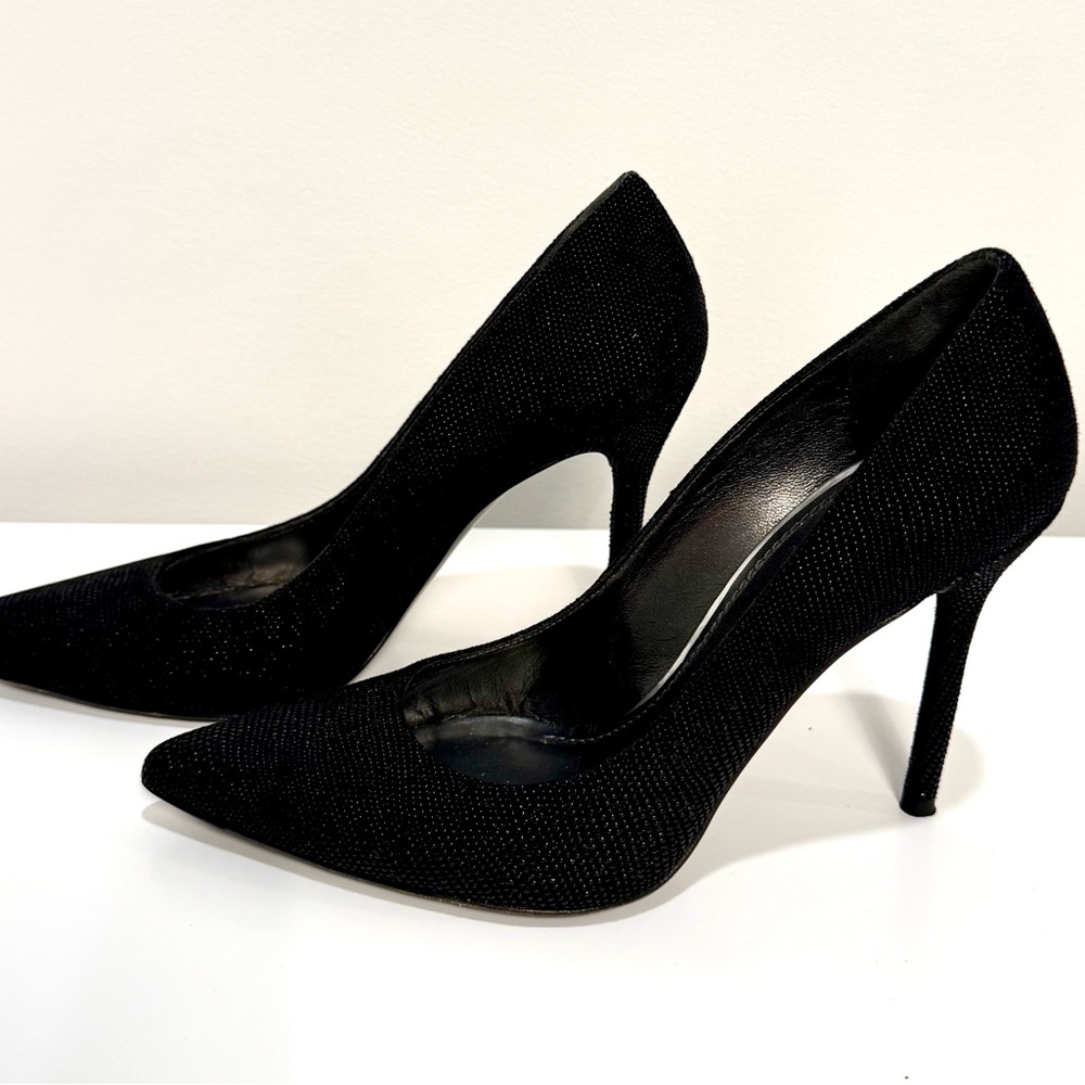 Stuart Weitzman Black Pointed Heels